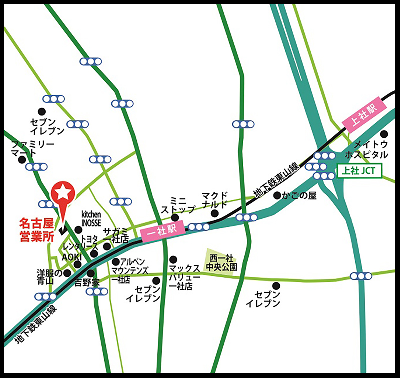新泉産業株式会社 名古屋営業所地図